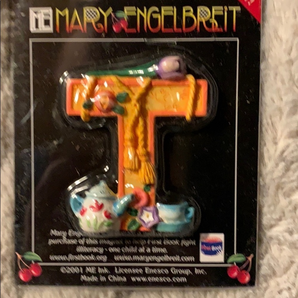 Mary Engelbreit Magnetic Letter “T” NIP